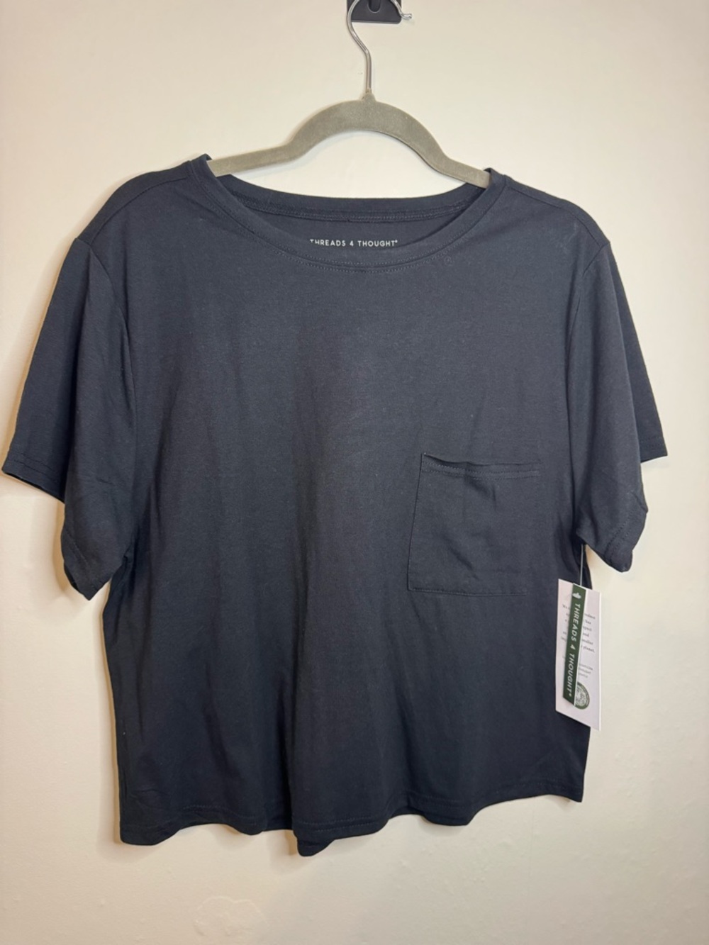 Threads 4 Thought Black Short-Sleeve Pocket Tee